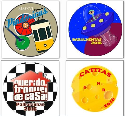 Logos dos grupos já “desfilam” no Facebook