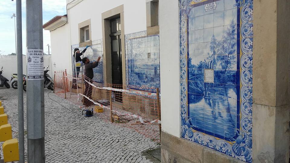Recuperação dos azulejos da estação entra na fase final Recuperação dos azulejos da estação entra na fase final