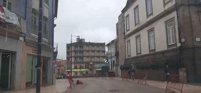 Troço entre a Praça da República e o Rio Cáster no “sapatinho” Troço entre a Praça da República e o Rio Cáster no “sapatinho”