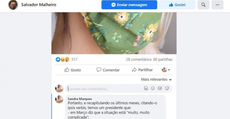 Carta aberta ao Presidente da Câmara Municipal de Ovar, Salvador Malheiro – Sandra Marques Carta aberta ao Presidente da Câmara Municipal de Ovar, Salvador Malheiro – Sandra Marques