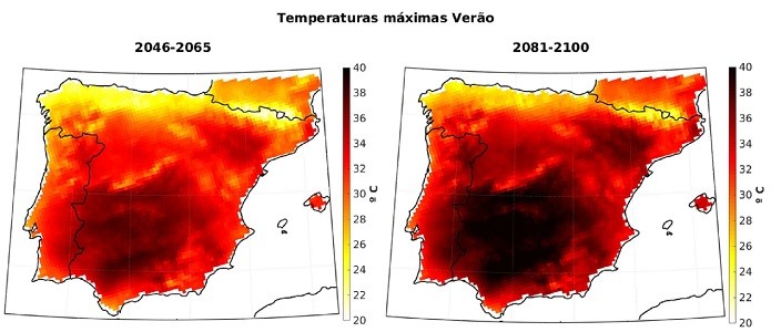 Aumentos das temperaturas vão ‘assar’ a Península Ibérica Aumentos das temperaturas vão ‘assar’ a Península Ibérica
