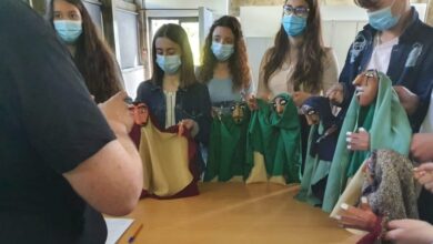 Alunos de Animação Sociocultural da Escola Coelho e Castro no Imaginarius