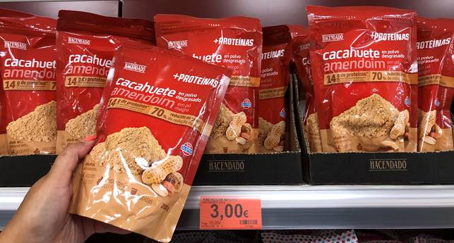 Mercadona lança o novo amendoim em pó magro Mercadona lança o novo amendoim em pó magro