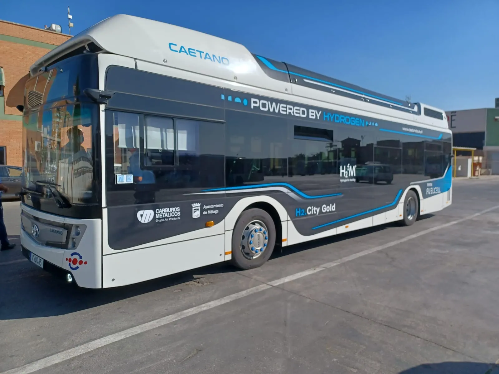 CaetanoBus demonstra a sua tecnologia a hidrogénio em Málaga