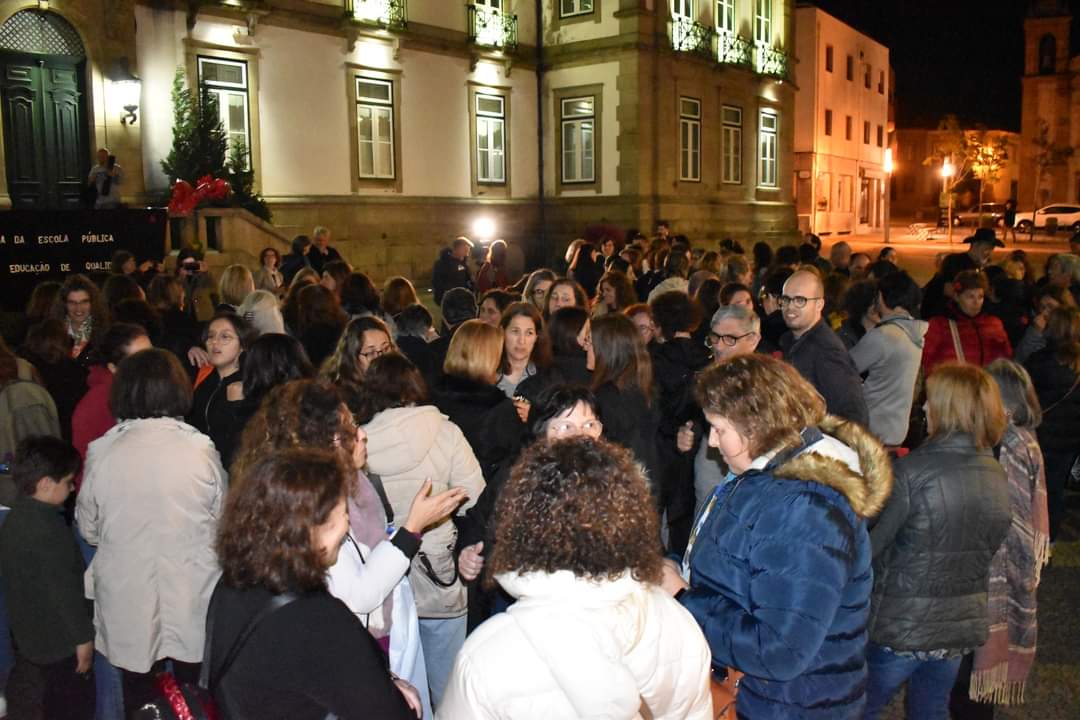 Professores em vigília "Por uma escola de qualidade"