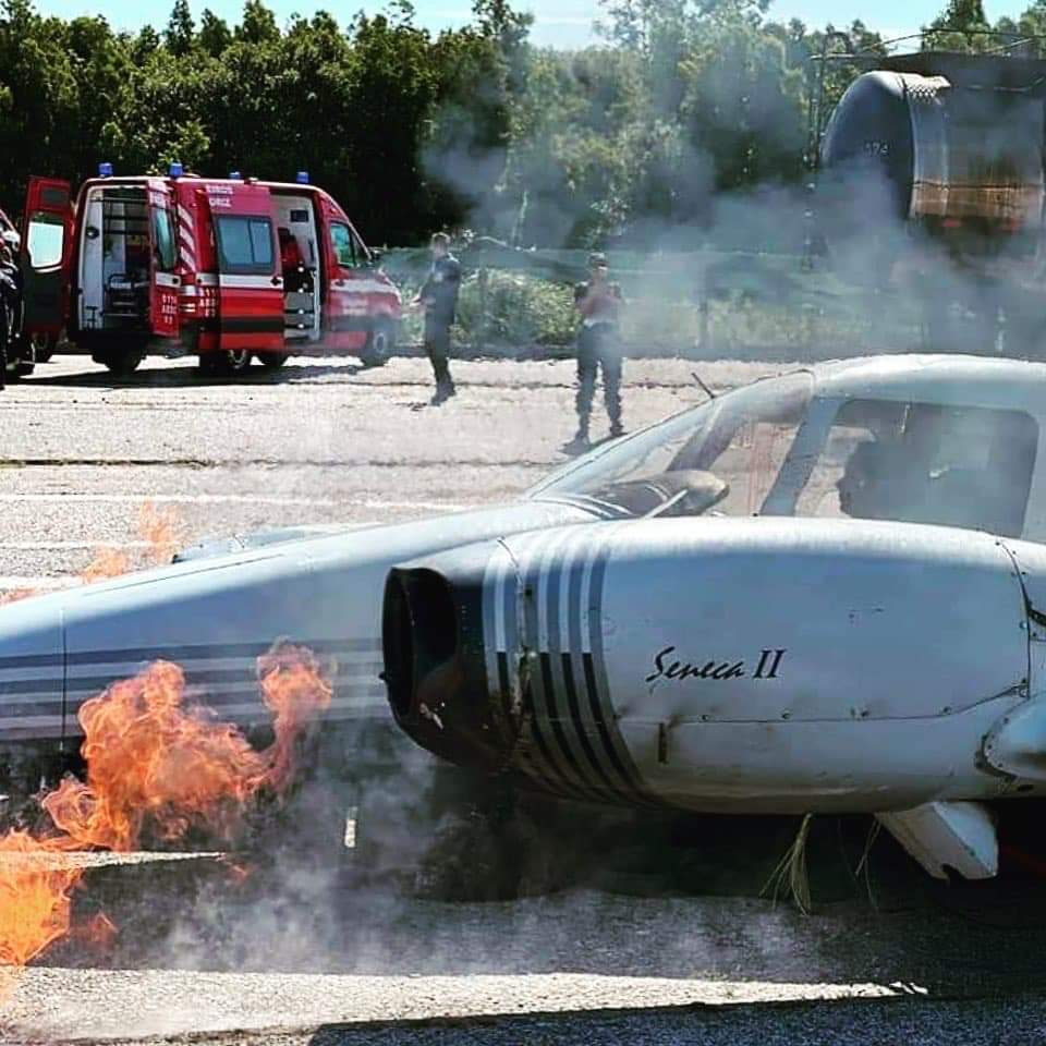 Esmoriz: Combate a incêndio e resgate em aeronaves