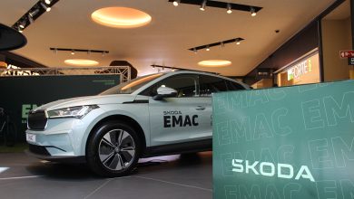 EMAC| Garagem de Arrifana com exposição Škoda no Centro Comercial 8ª Avenida