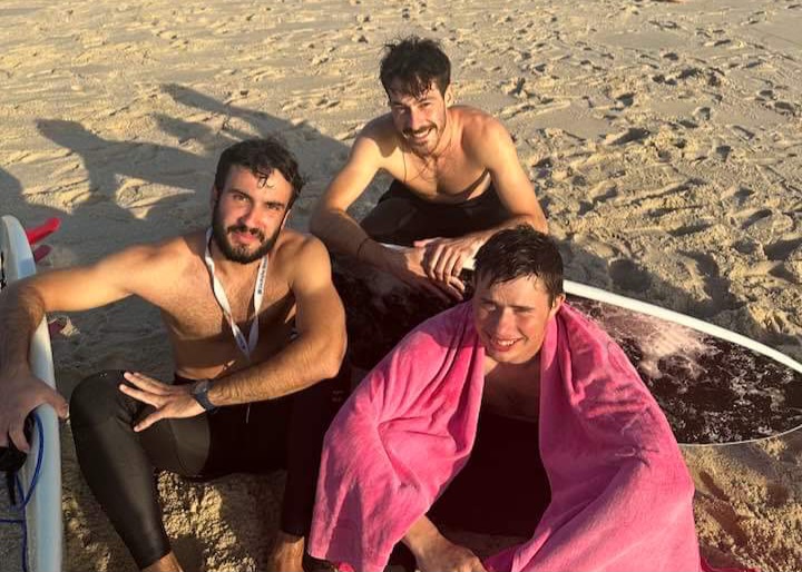 Eles salvaram quatro banhistas em dificuldades no Furadouro