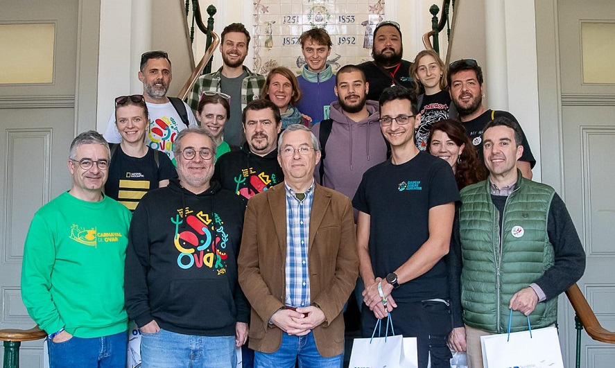 Representantes da "European Juggling Association" em Ovar OvarNews