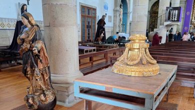 Procissão dos Terceiros em preparação para domingo