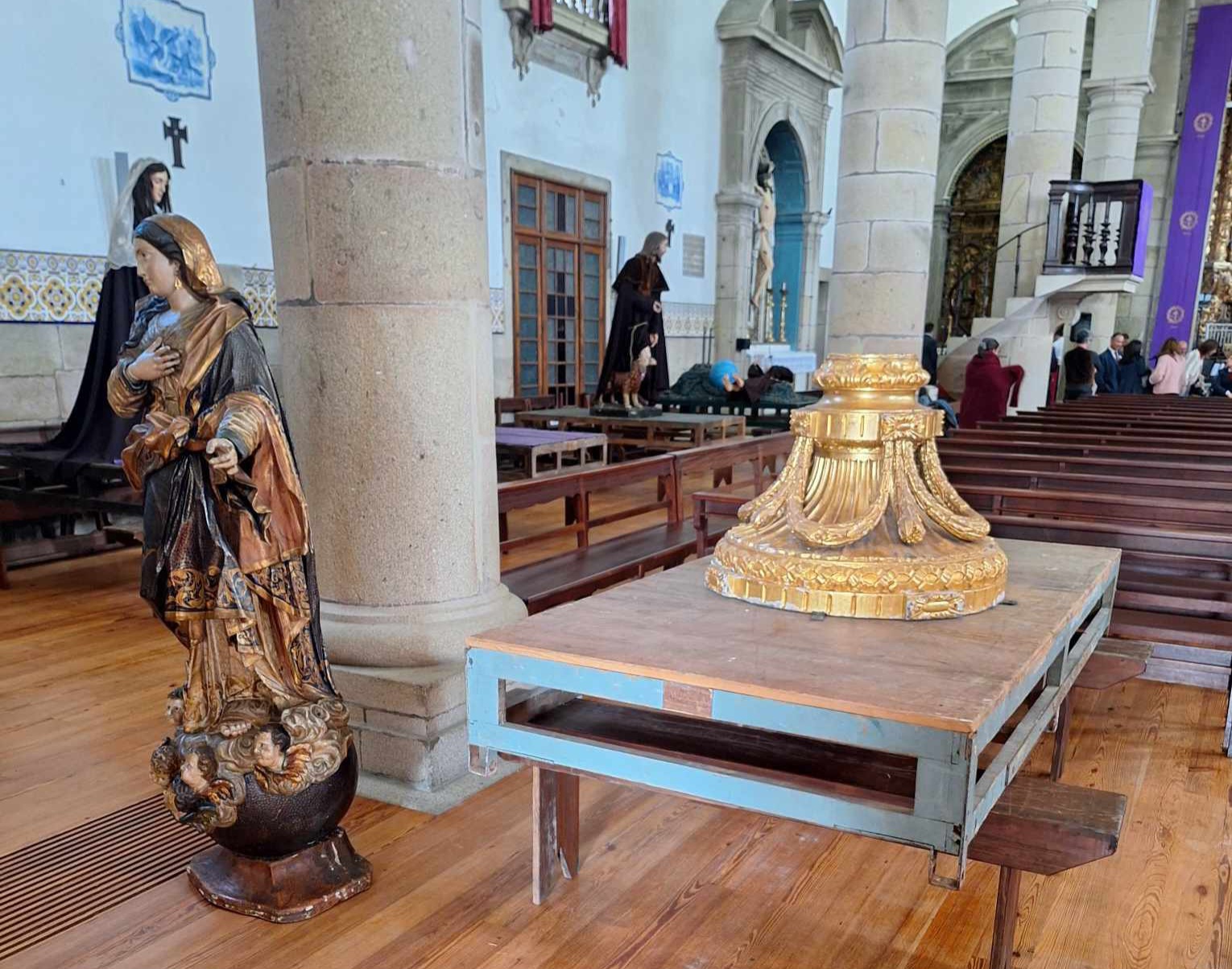 Procissão dos Terceiros em preparação para domingo