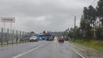 Mau tempo e acidentes causam dois feridos