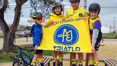 Escola de Triatlo AEJ enfrenta intempérie em Grândola