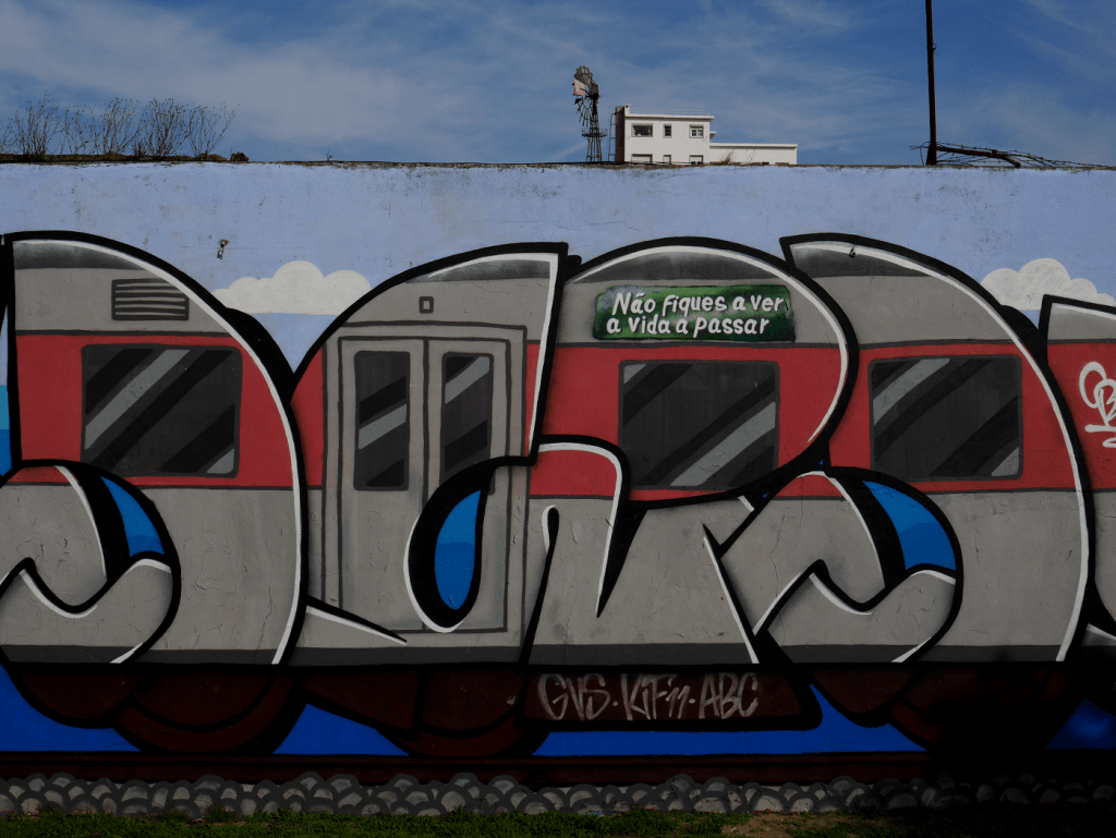 Esmoriz: "Graffiter" apanhado a pintar comboio