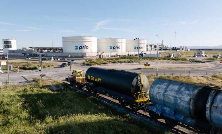 PRIO inaugura serviço de transporte de biocombustível por comboio no Porto de Aveiro PRIO inaugura serviço de transporte de biocombustível por comboio no Porto de Aveiro