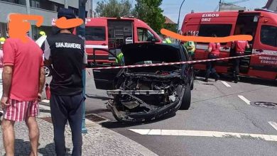 Dois feridos em colisão rodoviária em Esmoriz