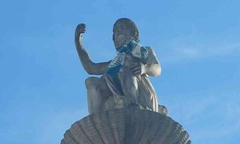 Mais de um século depois, o Neptuno de Ovar “perdeu” o seu tridente Mais de um século depois, o Neptuno de Ovar “perdeu” o seu tridente