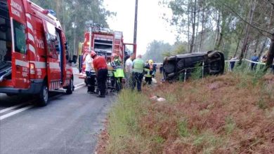 Despiste aparatoso na estrada de Pardilhó