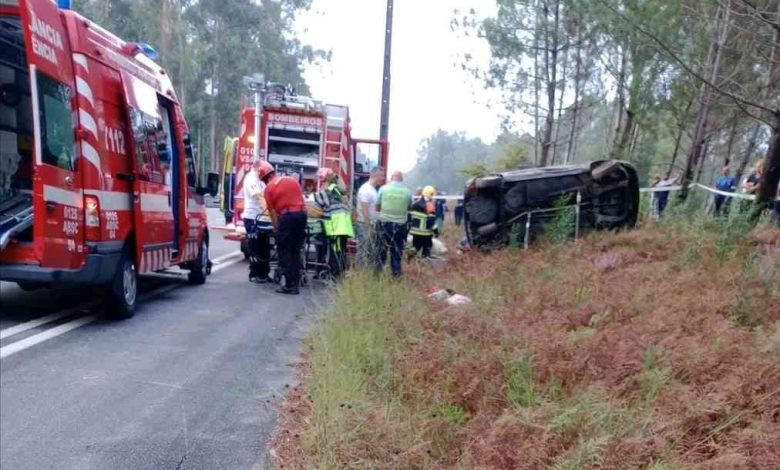 Despiste aparatoso na estrada de Pardilhó Despiste aparatoso na estrada de Pardilhó