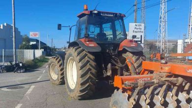 Ferido grave em acidente entre mota e trator na EN109 em Ovar