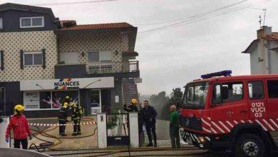 Incêndio causa danos materiais em loja de tintas