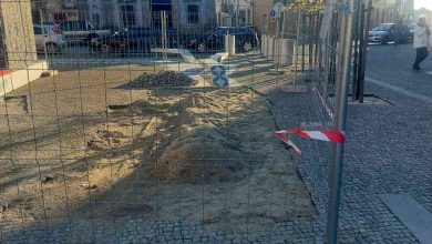 Manutenção encolhe “Tapete de Azulejo” na Praça da República