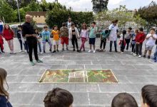 Alunos do primeiro ciclo da EB de SV de Pereira contam a história da freguesia num painel cerâmico
