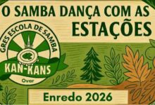 Kan-kans “samba com as estações” em 2026