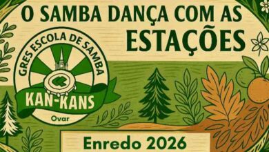 Kan-kans “samba com as estações” em 2026