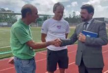 M2030 reuniu com o presidente da Associação de Atletismo de Aveiro, no Parque Desportivo de Arada