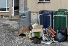 Iva Lamarão não esconde indignação ao ver lixo acumulado na rua em Ovar