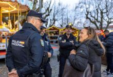 Polícia espanhola na Feira para ajudar cidadãos de visita a Perlim
