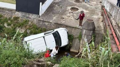 Maceda: Carro despista-se e cai no rio Maceda: Carro despista-se e cai no rio