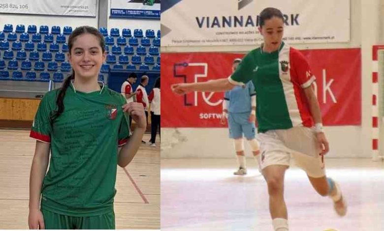 Aradense Mafalda Andrade e Maria Oliveira, de Cortegaça, em destaque no Torneio Interassociações Sub17 Futsal