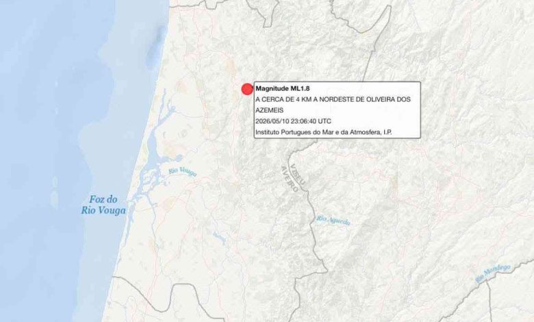Sismo de 1.8 com epicentro em Oliveira de Azeméis