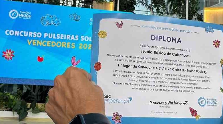 Alunos da EB de Cabanões ganham concurso Pulseiras Solidárias da SIC Esperança Alunos da EB de Cabanões ganham concurso Pulseiras Solidárias da SIC Esperança
