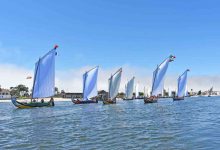 Mestre Rito e Domingos Mole dão lição de bem navegar na Grande Regata de Moliceiros