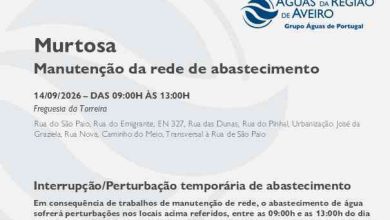 Manutenção da rede suspende o abastecimento na Torreira