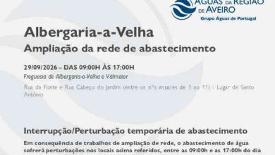 Suspensão temporária do abastecimento no Município de Albergaria-a-Velha Suspensão temporária do abastecimento no Município de Albergaria-a-Velha
