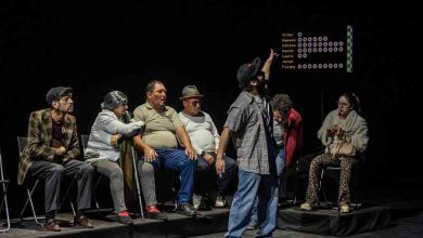 Instalação artística do projeto de reinserção Trapézio Com Rede pata ver no 8.ª Avenida