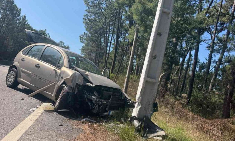 Idosa ferida após despiste na EN327